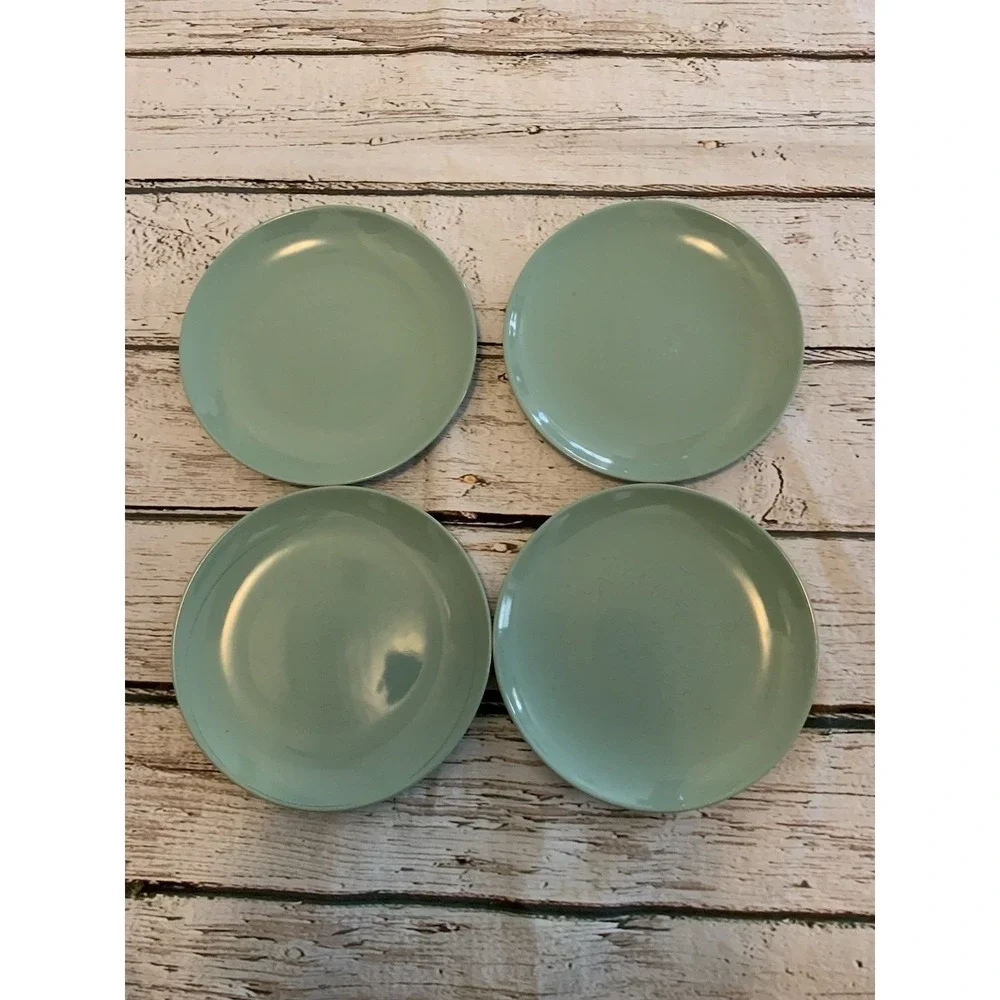 Ikea Fargrik Mint Seafoam Green Dessert/Salad Plates (4) #15199